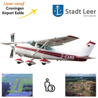 Proefles | Vliegles Cessna 182 Eelde - Leer-Papenburg - Eelde  (Duitsland)